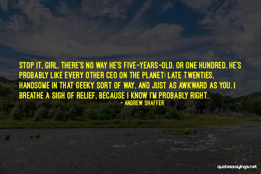 A Girl Like You Quotes By Andrew Shaffer