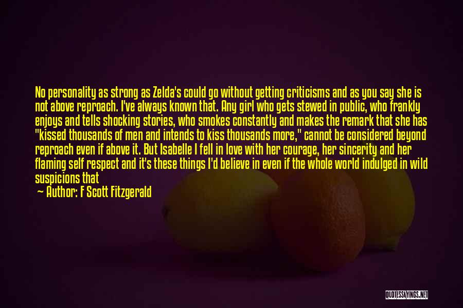 A Girl Who Left You Quotes By F Scott Fitzgerald