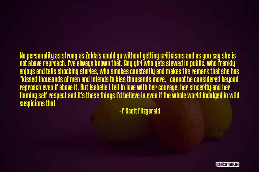 A Girl Who Left You Quotes By F Scott Fitzgerald