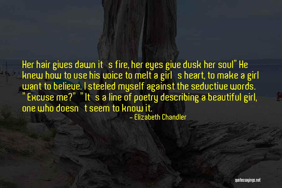 A Girl With A Beautiful Soul Quotes By Elizabeth Chandler A Girl With A Beautiful Soul Quotes By Elizabeth Chandler