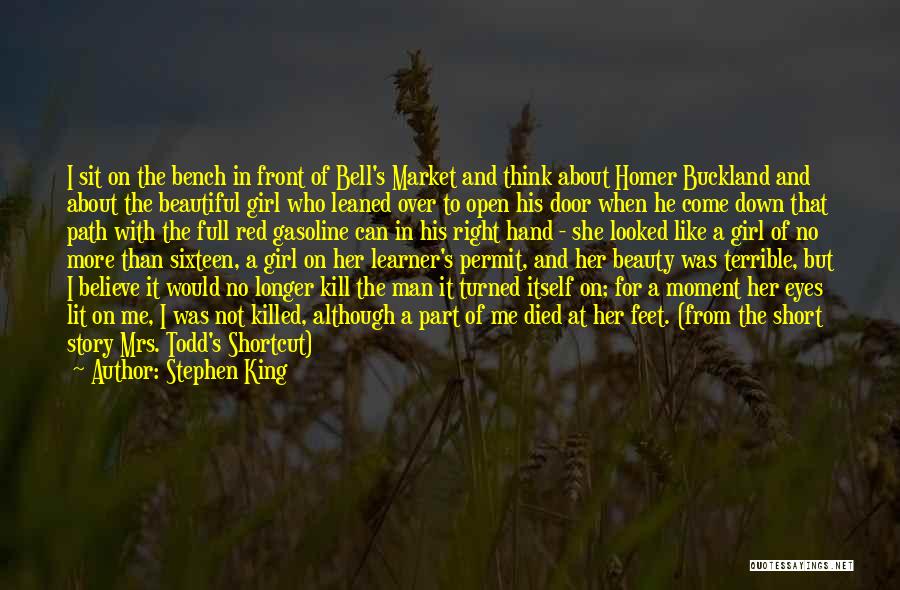 A Girl With Beautiful Eyes Quotes By Stephen King