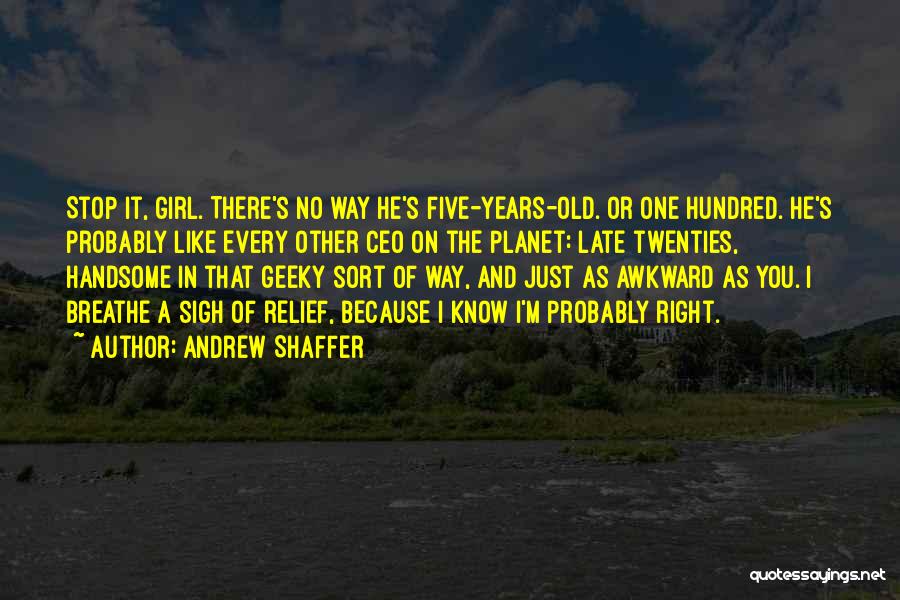 A Girl You Like Quotes By Andrew Shaffer