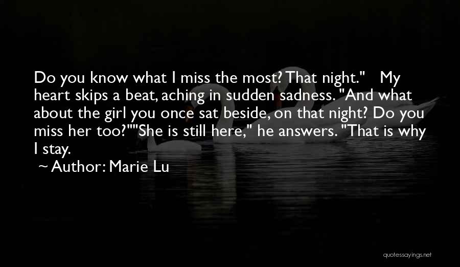 A Girl You Miss Quotes By Marie Lu