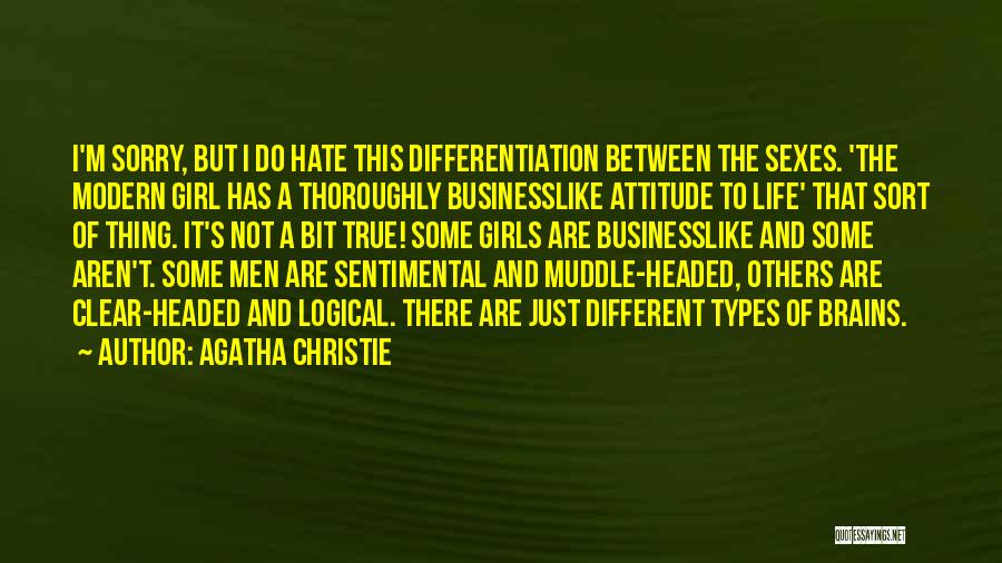 A Girl's Attitude Quotes By Agatha Christie