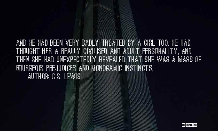 A Girl's Personality Quotes By C.S. Lewis