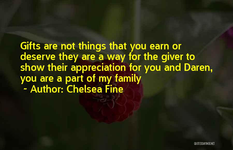 A Giver Quotes By Chelsea Fine