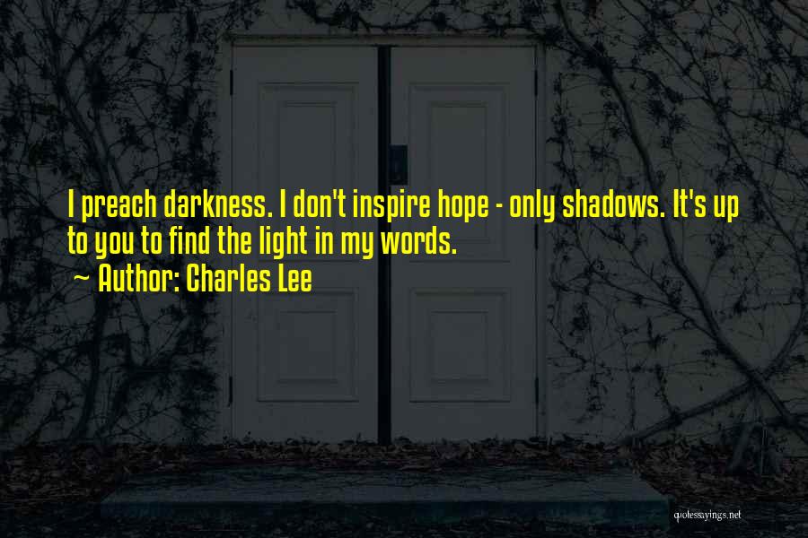 A Glimmer Of Hope Quotes By Charles Lee