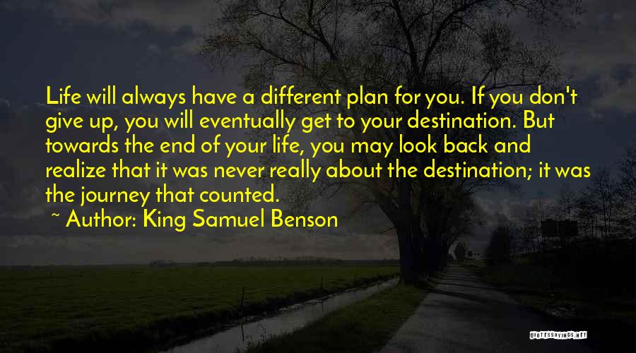 A Goal Without A Plan Quotes By King Samuel Benson