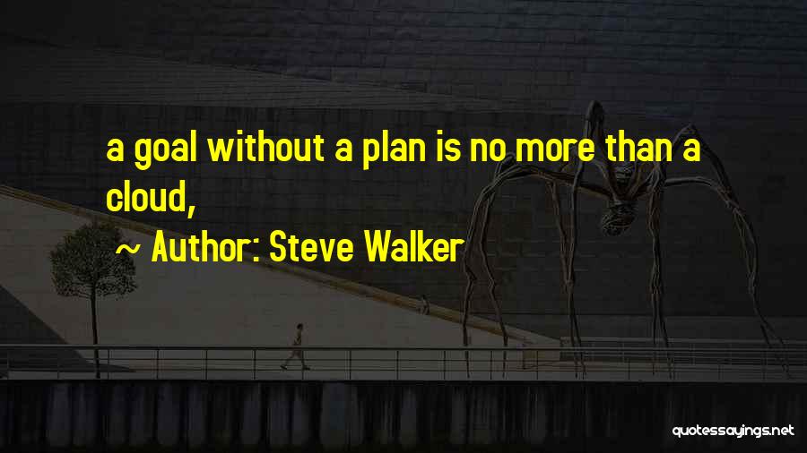 A Goal Without A Plan Quotes By Steve Walker