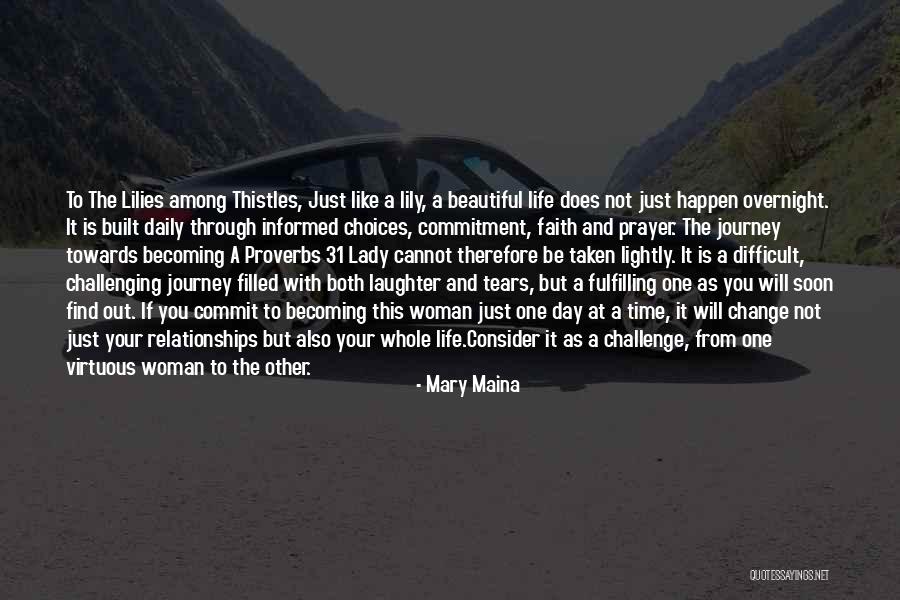 A Godly Woman Quotes By Mary Maina