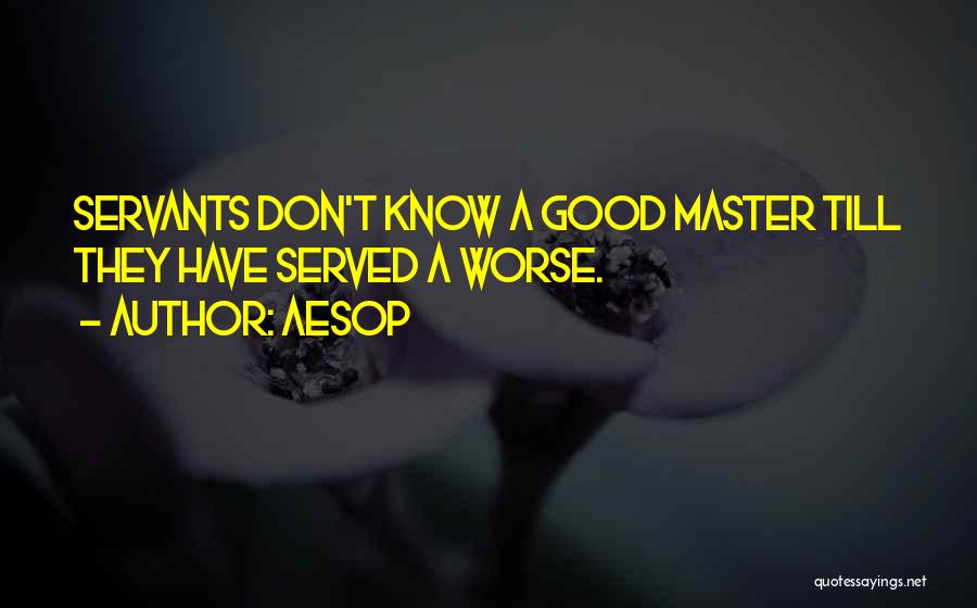 A Good Boss Quotes By Aesop