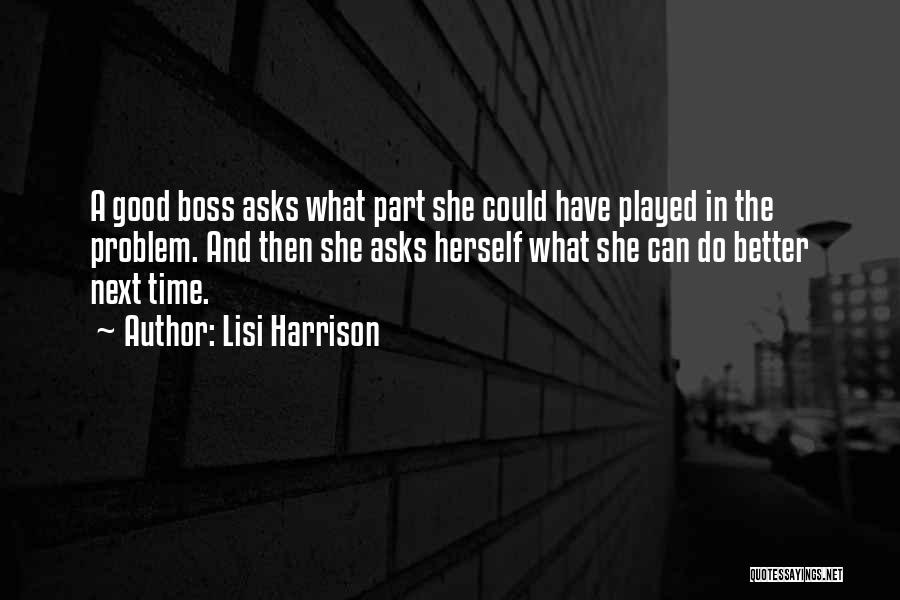 A Good Boss Quotes By Lisi Harrison