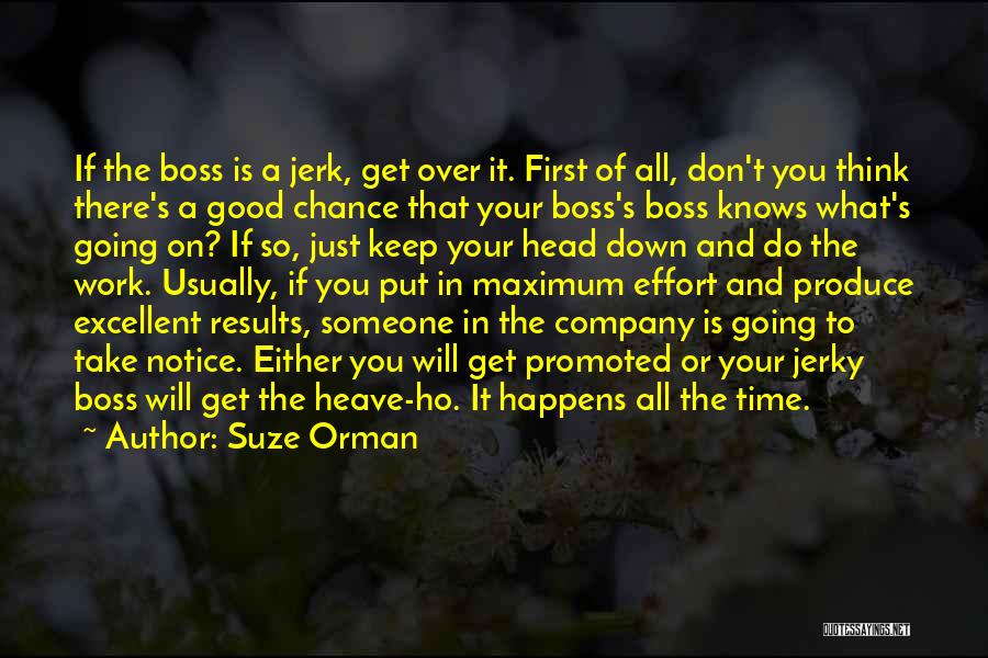 A Good Boss Quotes By Suze Orman