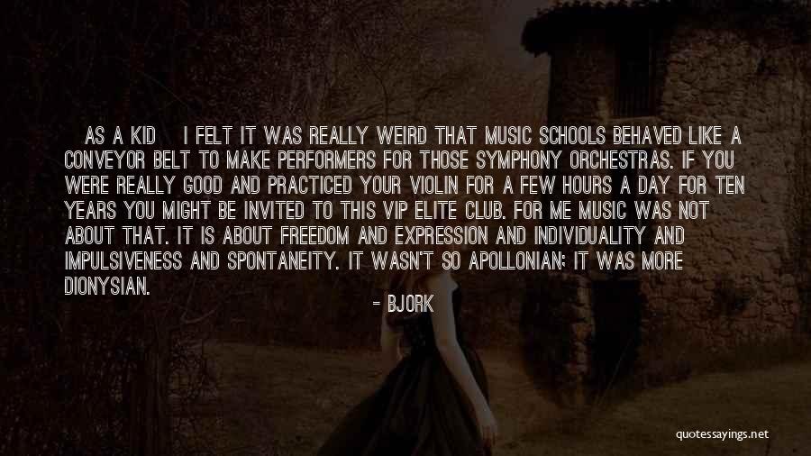 A Good Day Quotes By Bjork