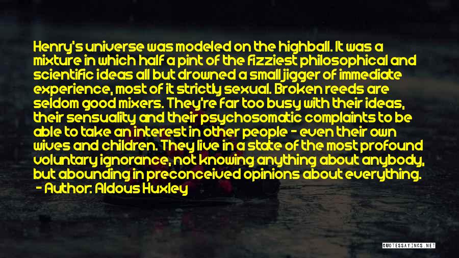 A Good Experience Quotes By Aldous Huxley
