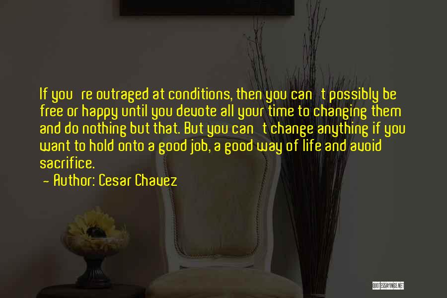 A Good Happy Life Quotes By Cesar Chavez