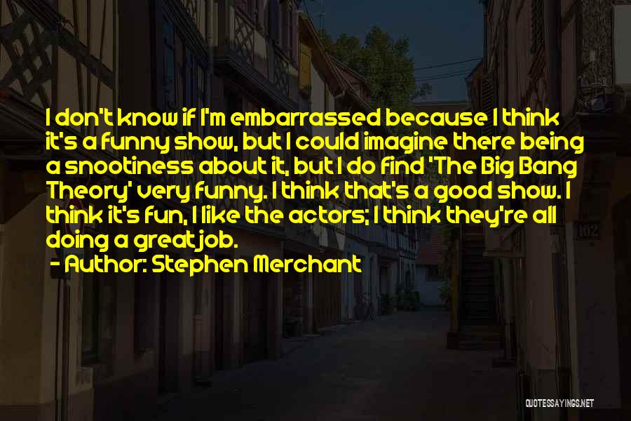 A Good Job Quotes By Stephen Merchant