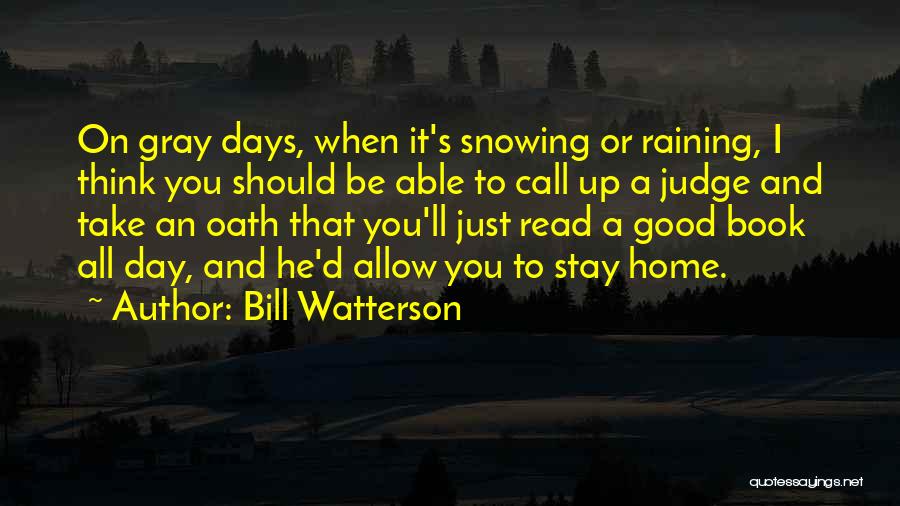 A Good Judge Quotes By Bill Watterson