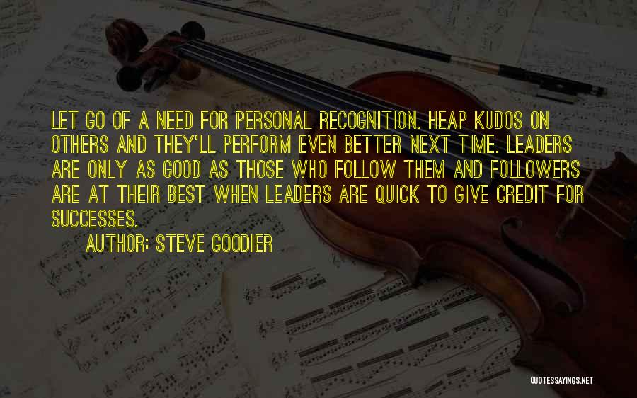 A Good Leadership Quotes By Steve Goodier