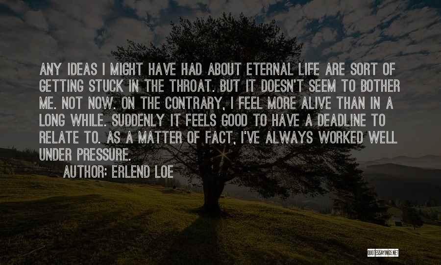 A Good Long Life Quotes By Erlend Loe