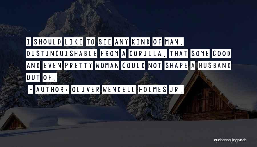 A Good Man And Woman Quotes By Oliver Wendell Holmes Jr.