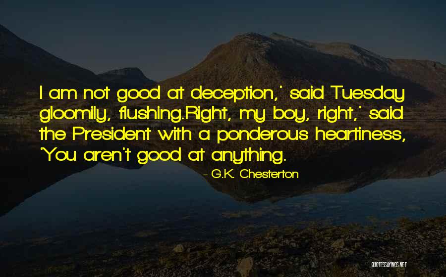 A Good President Quotes By G.K. Chesterton