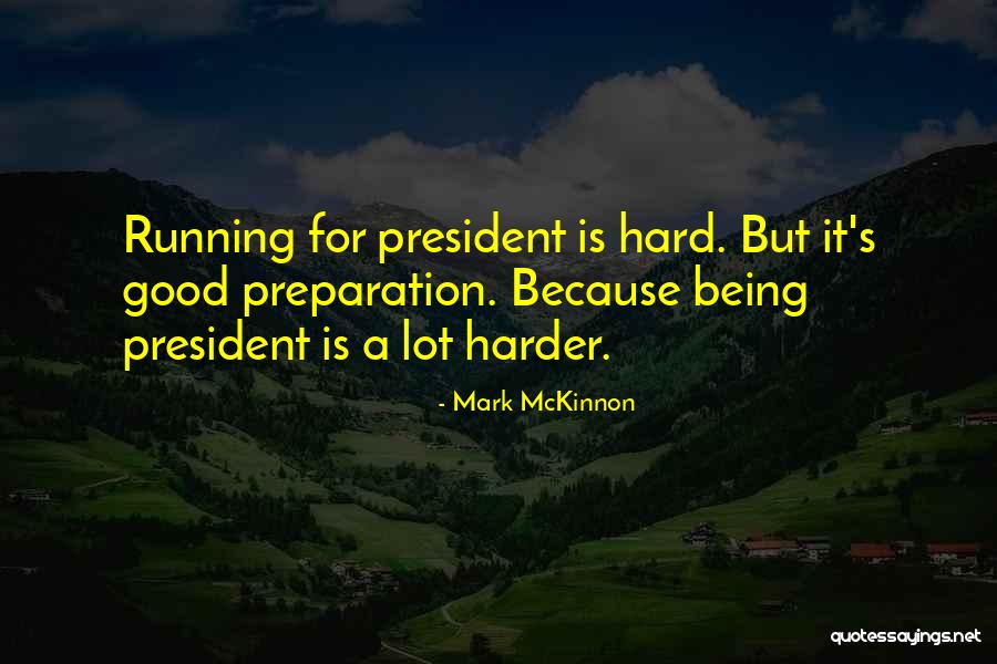 A Good President Quotes By Mark McKinnon