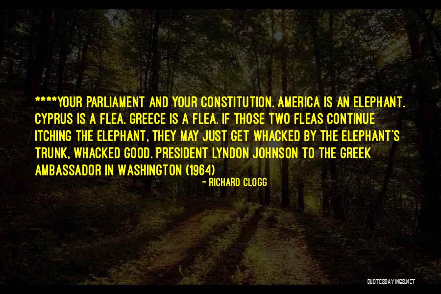 A Good President Quotes By Richard Clogg