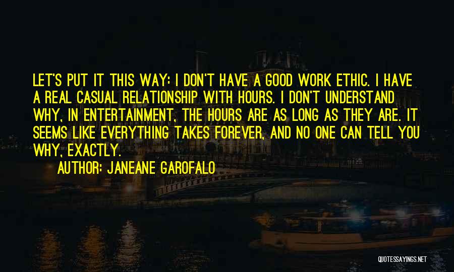 A Good Relationship Quotes By Janeane Garofalo