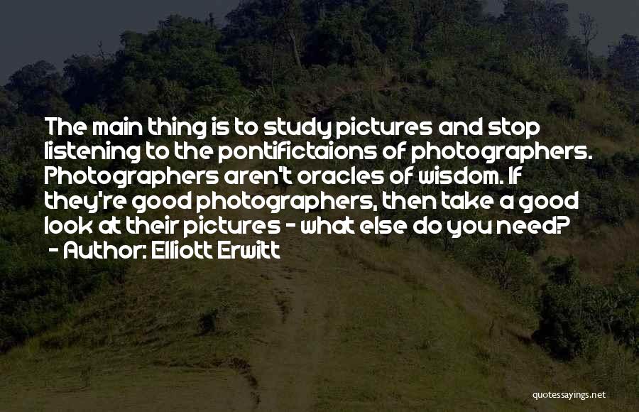 A Good Thing Quotes By Elliott Erwitt