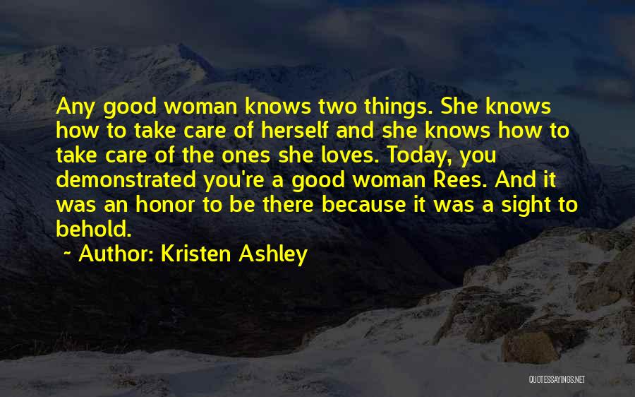 A Good Woman Knows Quotes By Kristen Ashley