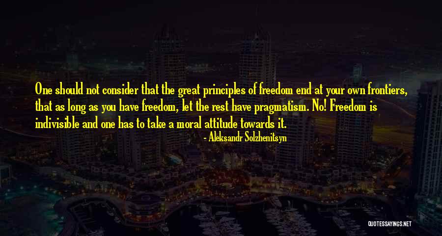 A Great Attitude Quotes By Aleksandr Solzhenitsyn A Great Attitude Quotes By Aleksandr Solzhenitsyn