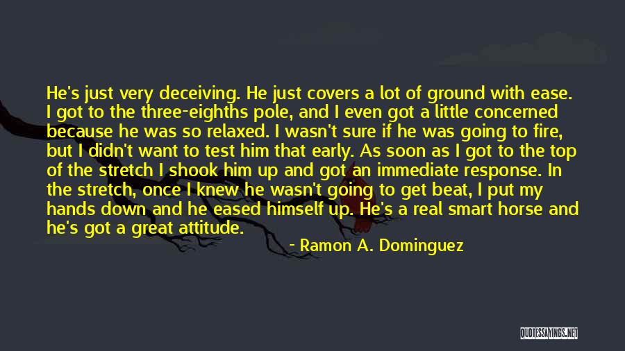 A Great Attitude Quotes By Ramon A. Dominguez A Great Attitude Quotes By Ramon A. Dominguez
