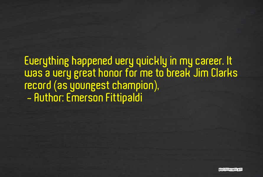 A Great Career Quotes By Emerson Fittipaldi