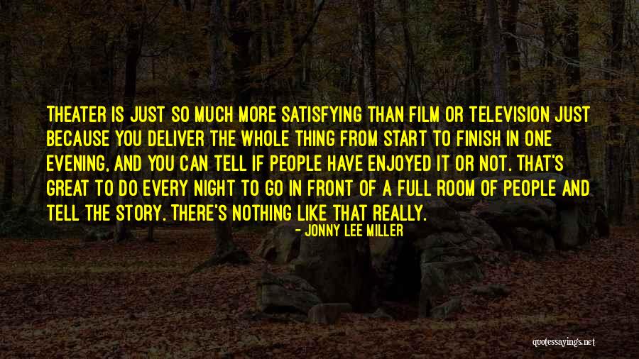 A Great Evening Quotes By Jonny Lee Miller A Great Evening Quotes By Jonny Lee Miller