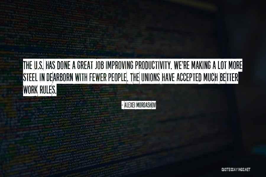 A Great Job Done Quotes By Alexei Mordashov A Great Job Done Quotes By Alexei Mordashov