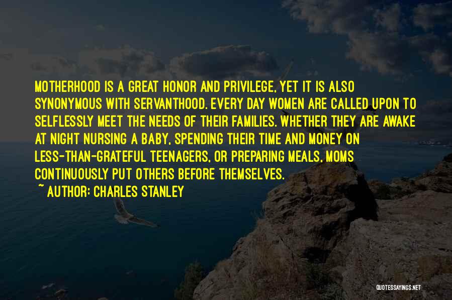 A Great Mom Quotes By Charles Stanley