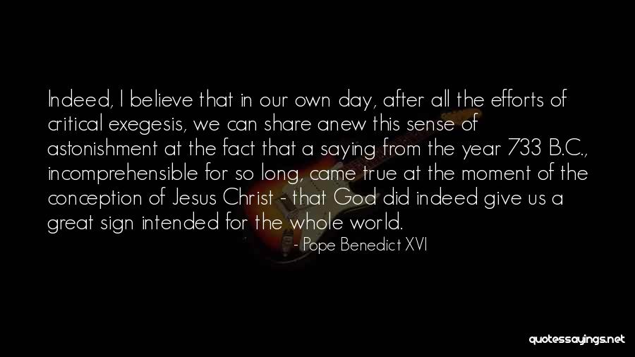 A Great Moment Quotes By Pope Benedict XVI A Great Moment Quotes By Pope Benedict XVI