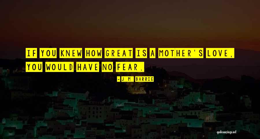 A Great Mother Quotes By J.M. Barrie A Great Mother Quotes By J.M. Barrie