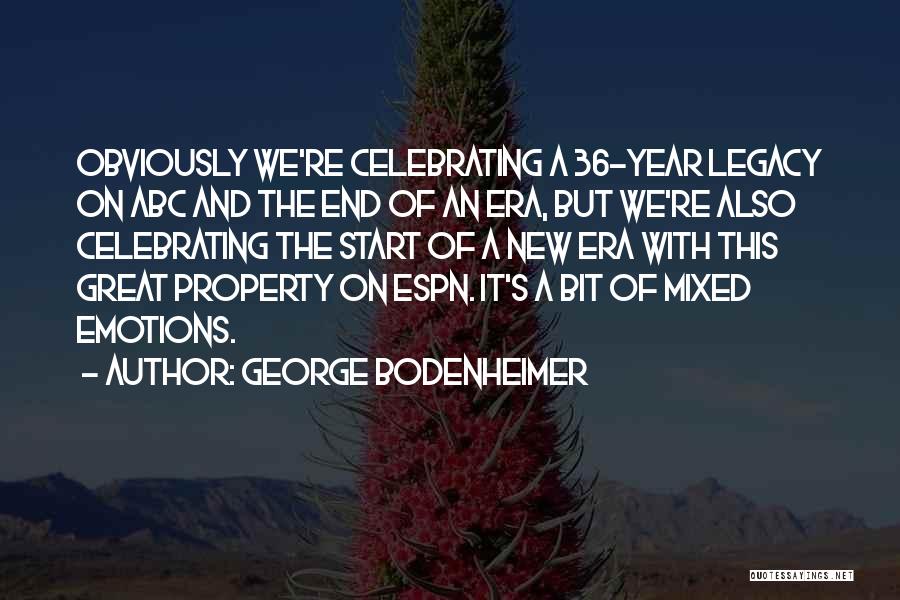 A Great New Year Quotes By George Bodenheimer