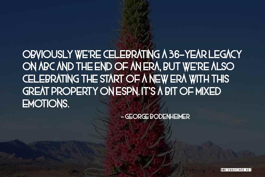 A Great New Year Quotes By George Bodenheimer