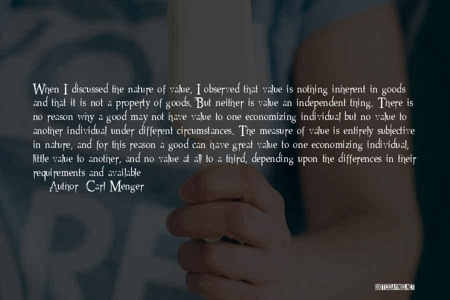 A Great Person Quotes By Carl Menger