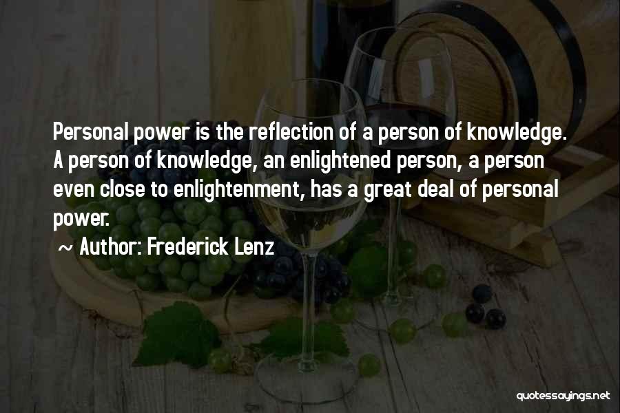 A Great Person Quotes By Frederick Lenz