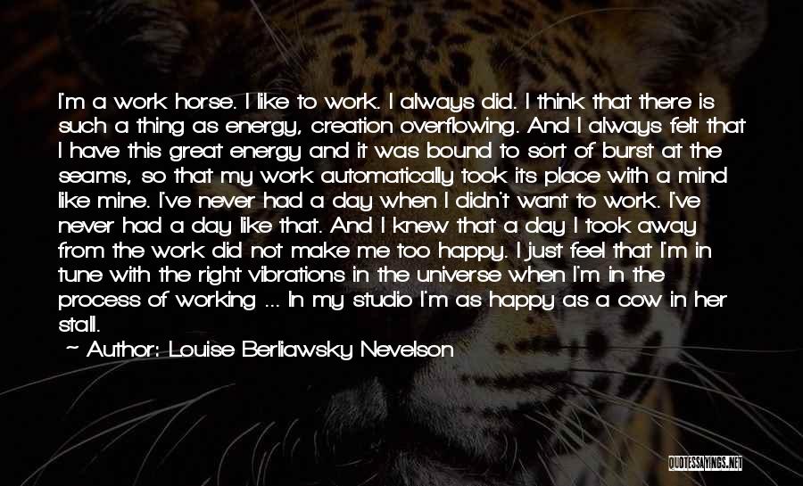 A Great Place To Work Quotes By Louise Berliawsky Nevelson