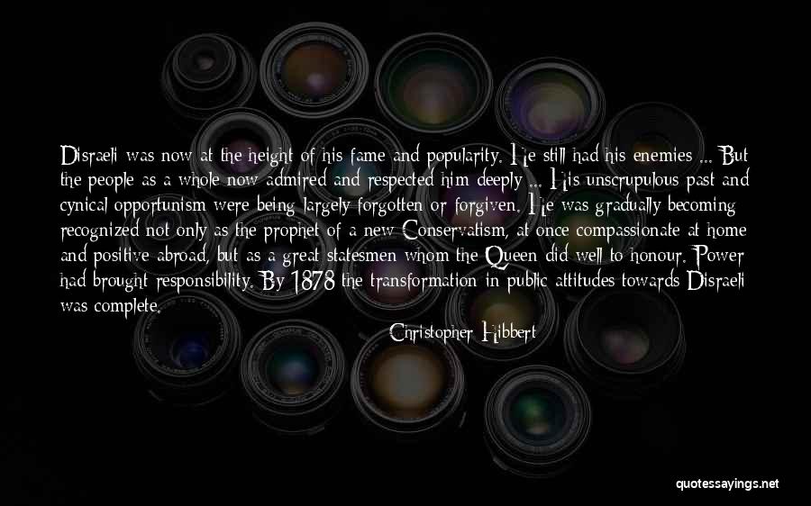 A Great Responsibility Quotes By Christopher Hibbert A Great Responsibility Quotes By Christopher Hibbert