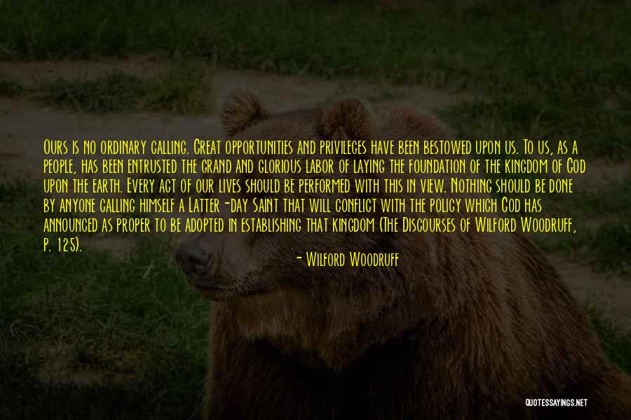 A Great Responsibility Quotes By Wilford Woodruff A Great Responsibility Quotes By Wilford Woodruff