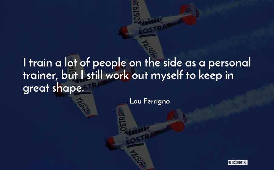 A Great Trainer Quotes By Lou Ferrigno