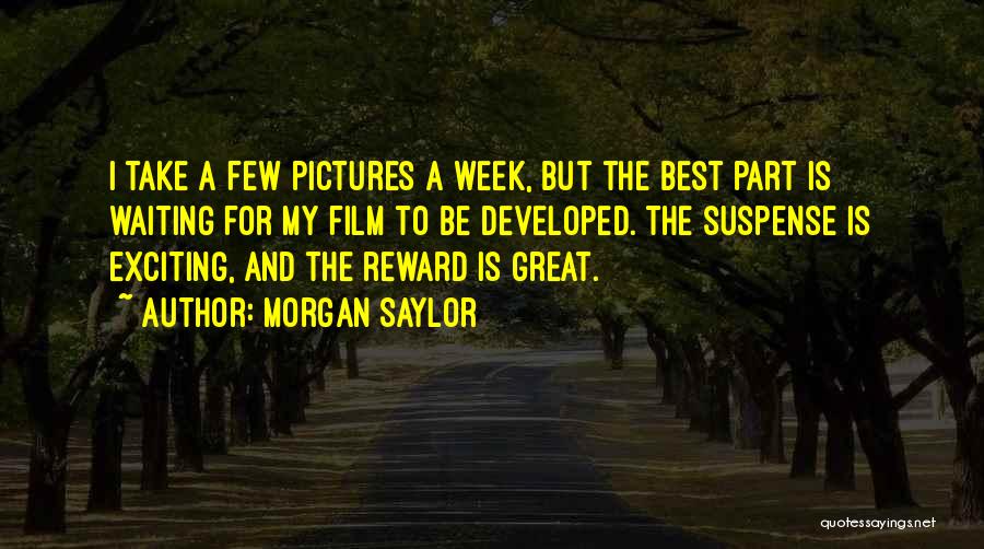 A Great Week Quotes By Morgan Saylor