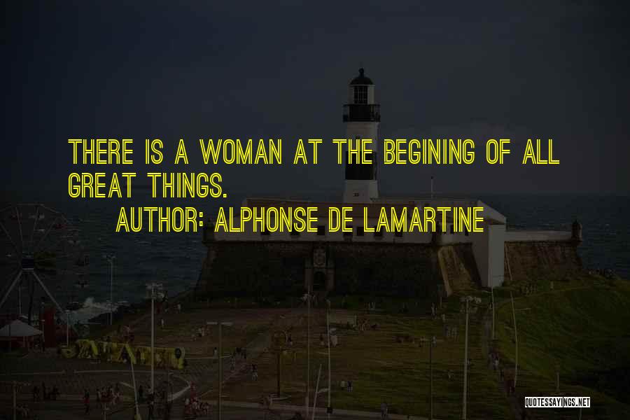 A Great Woman Quotes By Alphonse De Lamartine
