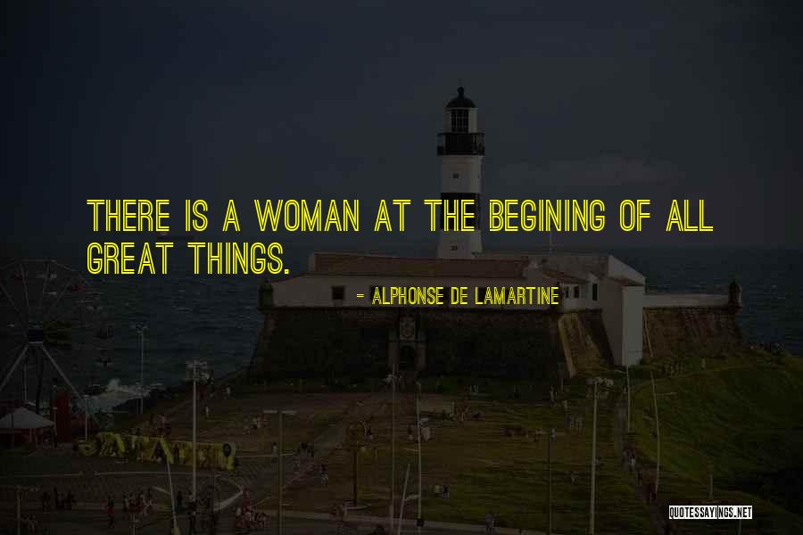 A Great Woman Quotes By Alphonse De Lamartine